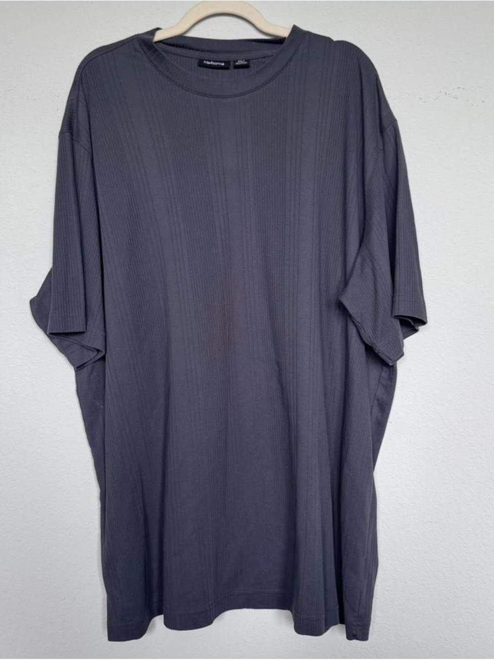 Claiborne relaxed fit ribbed tee - Gray